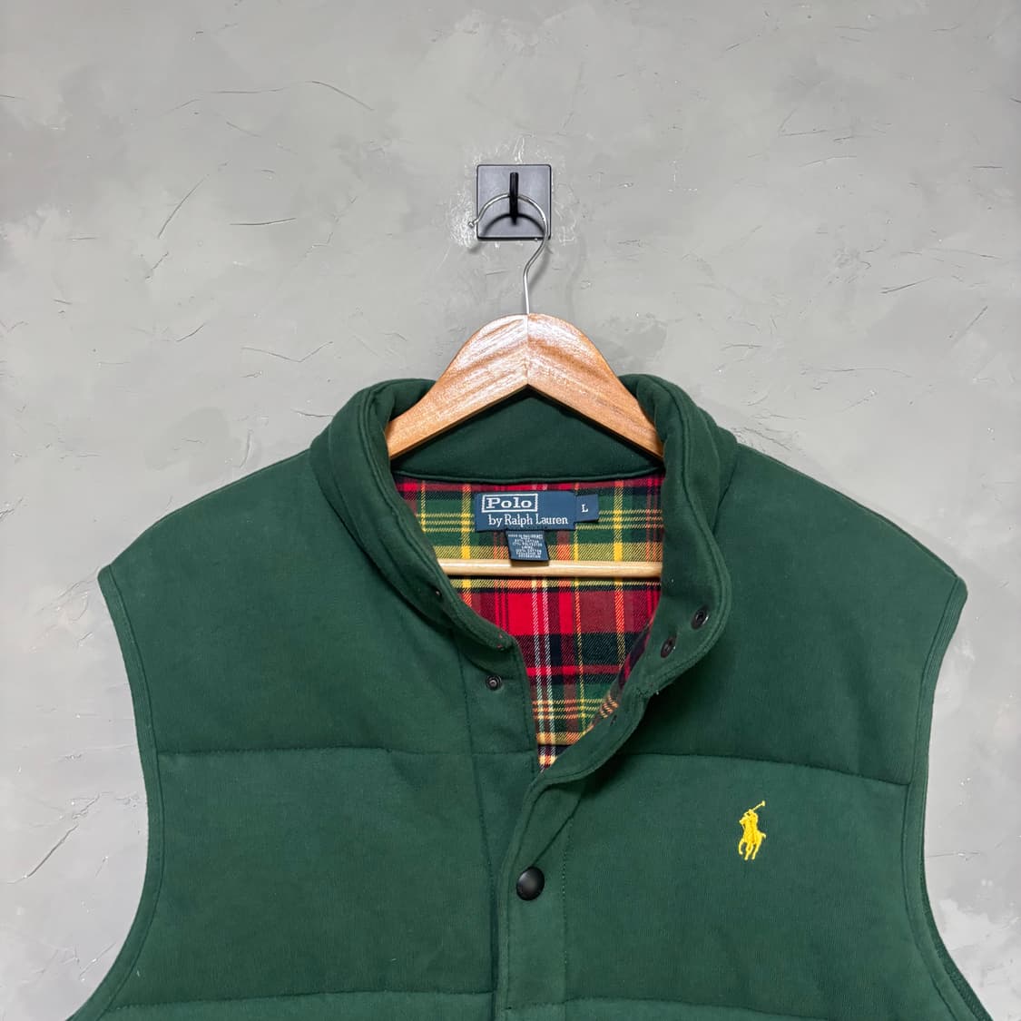 폴로 랄프로렌 코튼 패딩조끼 그린 상품이미지2