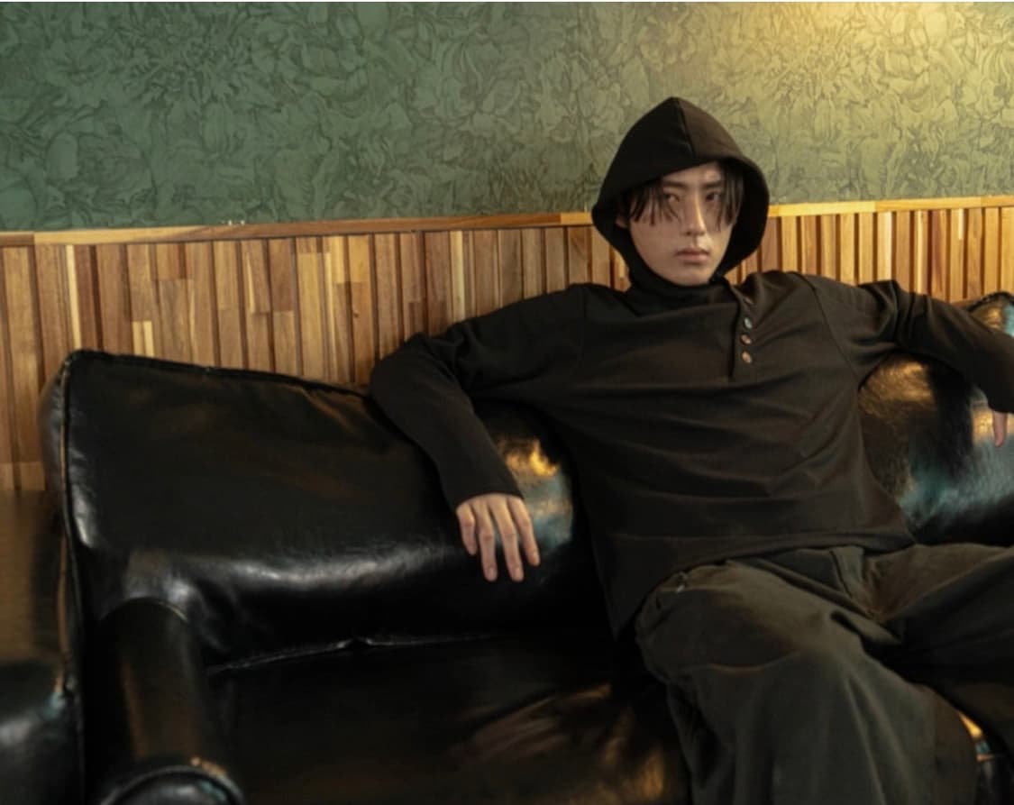 Spine Hoodie Black 후드티 상품이미지4