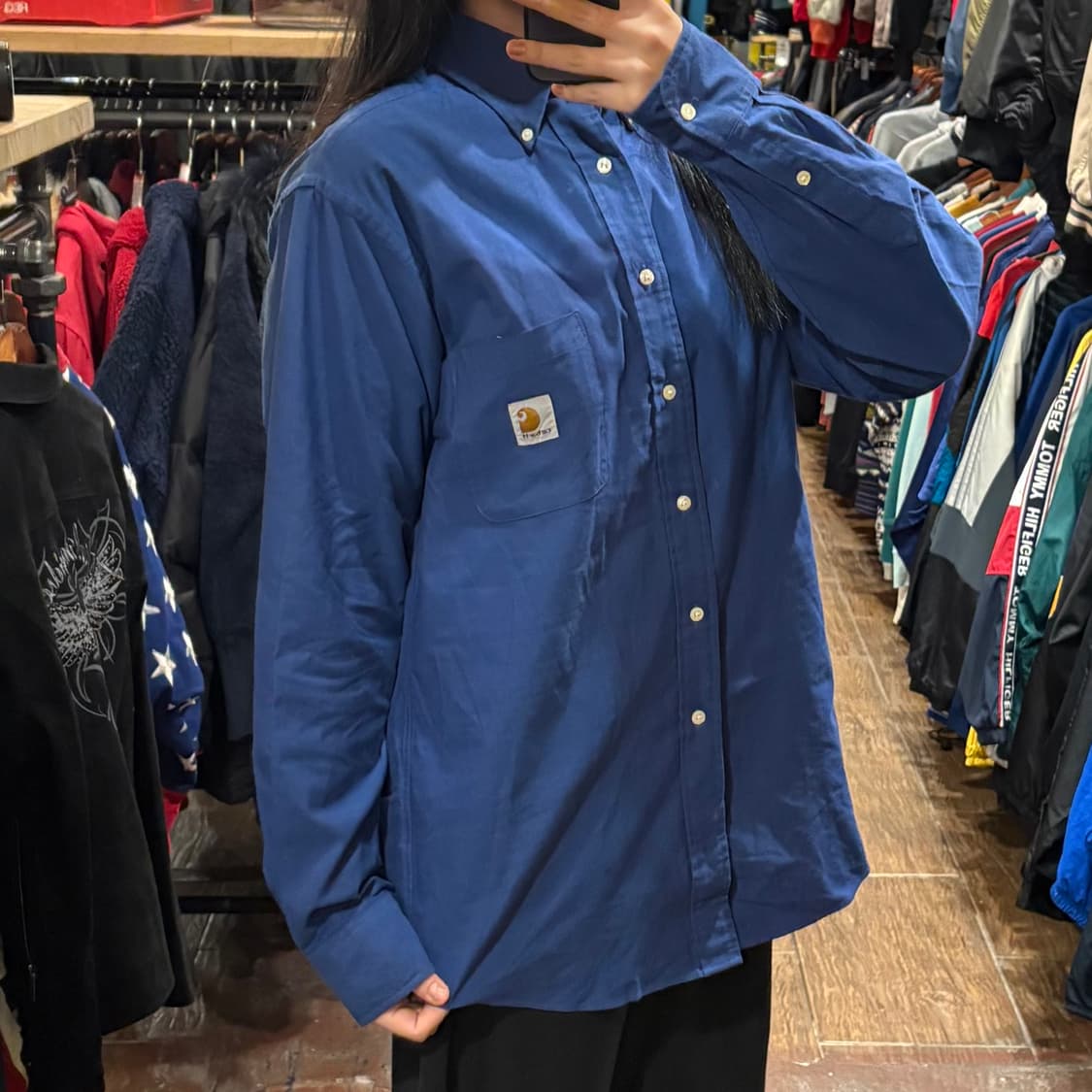 [HI] Carhartt 칼하트 긴팔셔츠 블루 상품이미지4