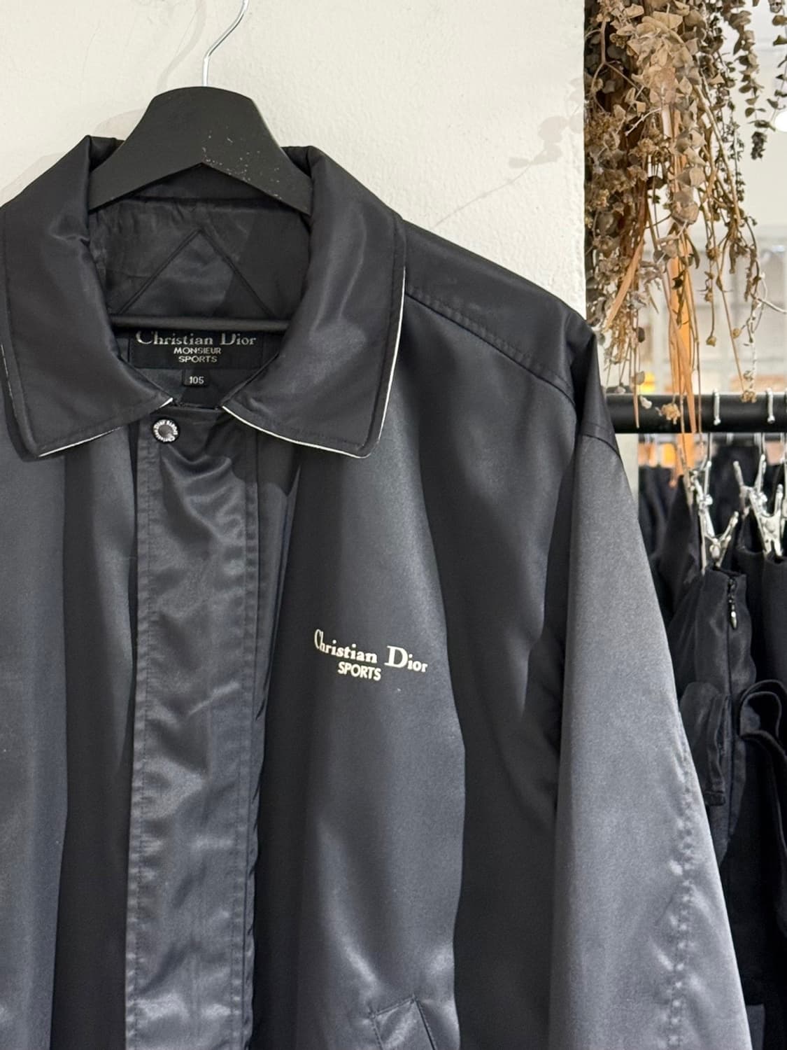 크리스찬 디올 몬슈어 스포츠 블랙 나일론 블루종 자켓 상품이미지3
