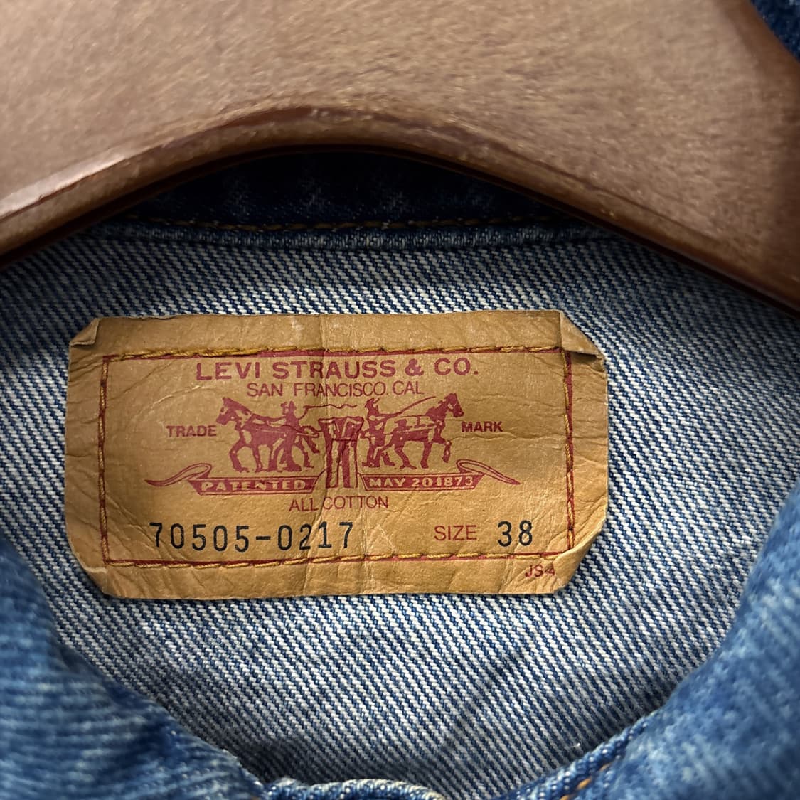 90s 리바이스 70505 빈티지 페이딩 타입3 트러커 데님자켓 N919 상품이미지8