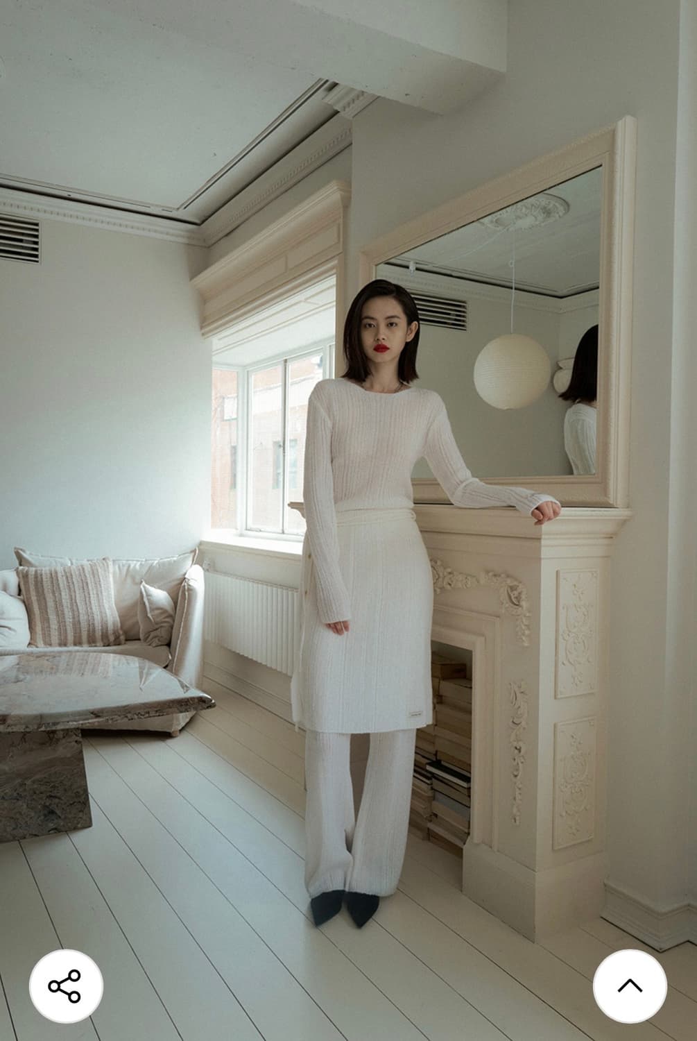 오버듀플레어 MOHAIR RIB KNIT TOP_IVORY 상품이미지3