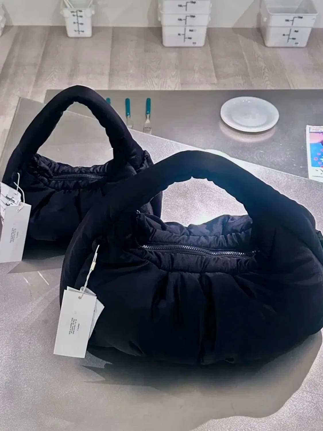 헤이그 덤플링 백 라지 블랙 상품이미지5