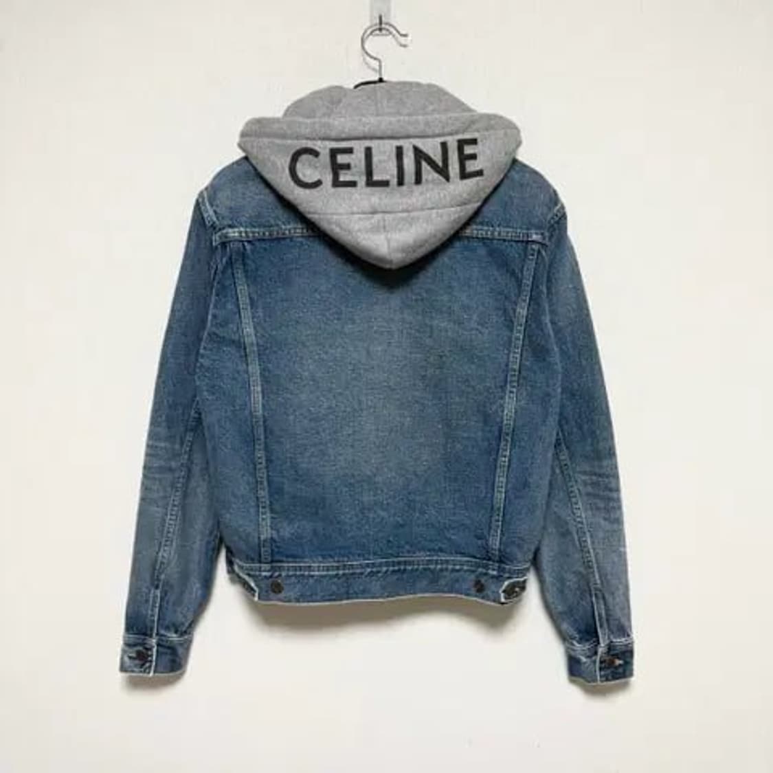 [M] 셀린느 백로고 후드 데님 청자켓 상품이미지1