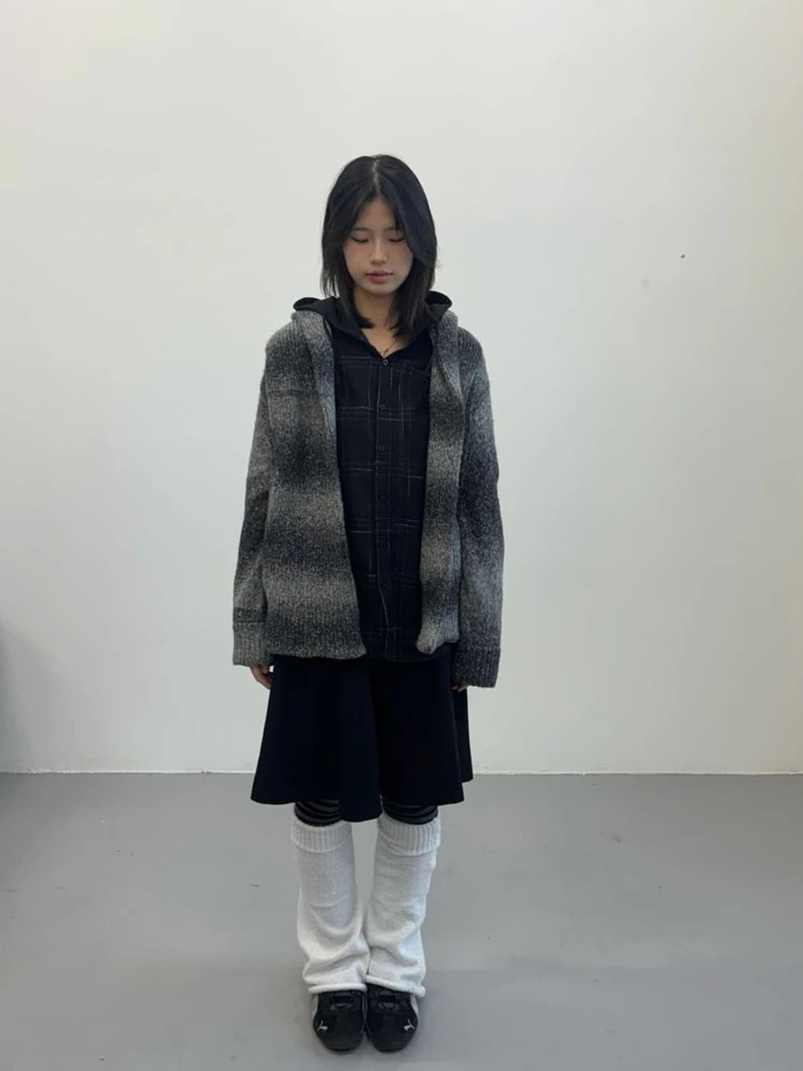 apart by lowrys Hooded Knit Cardigan 상품이미지1