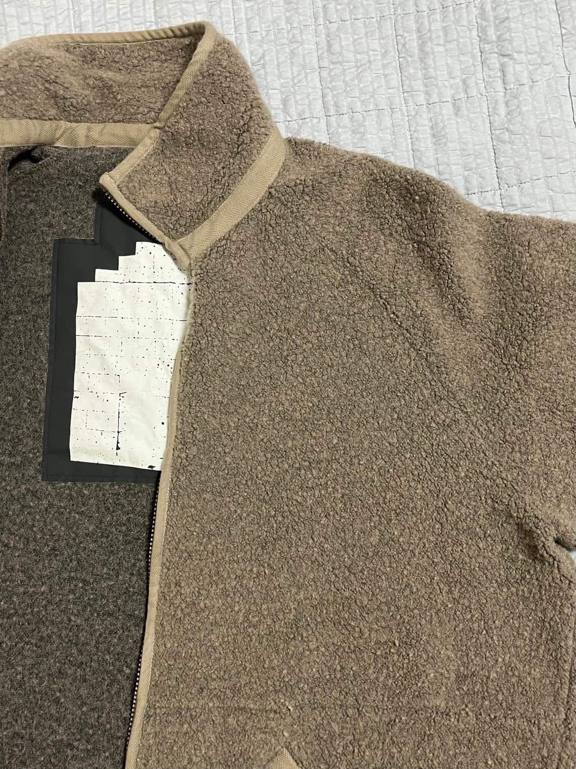 CAVEMPT 카브엠트 2way 울 플리스 브라운 XL 상품이미지5