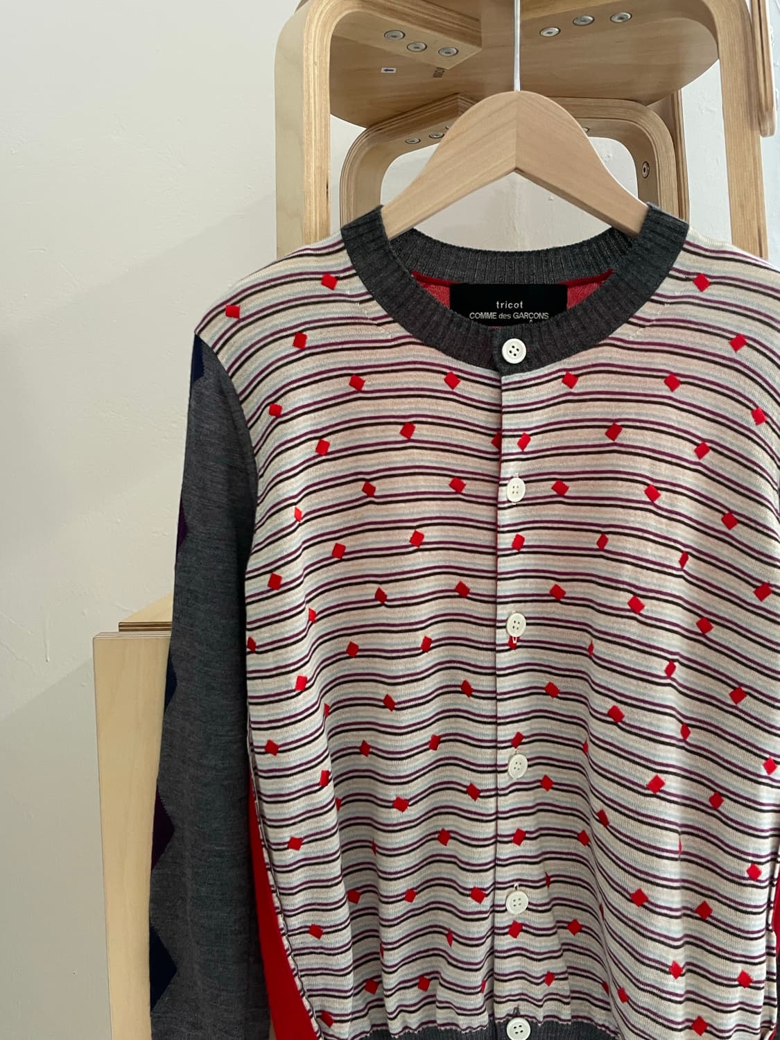 꼼데가르송 트리콧 가디건 상품이미지2