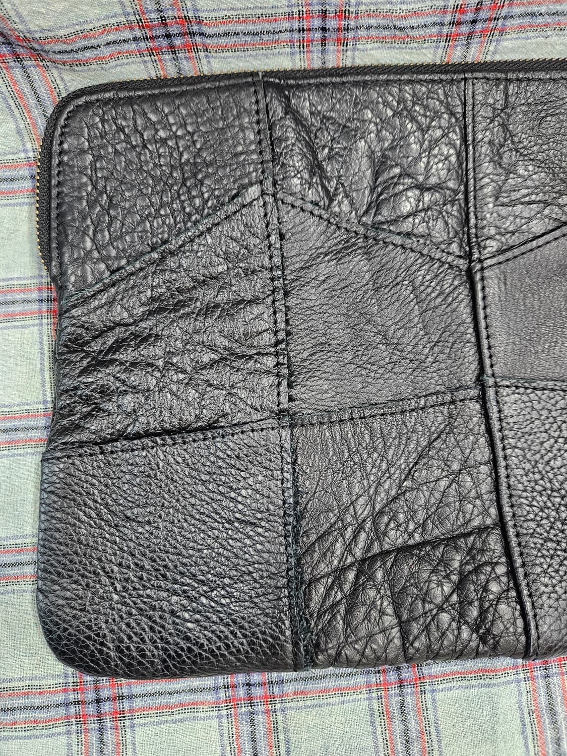 빈티치 가죽 패치워크 클러치백 상품이미지4