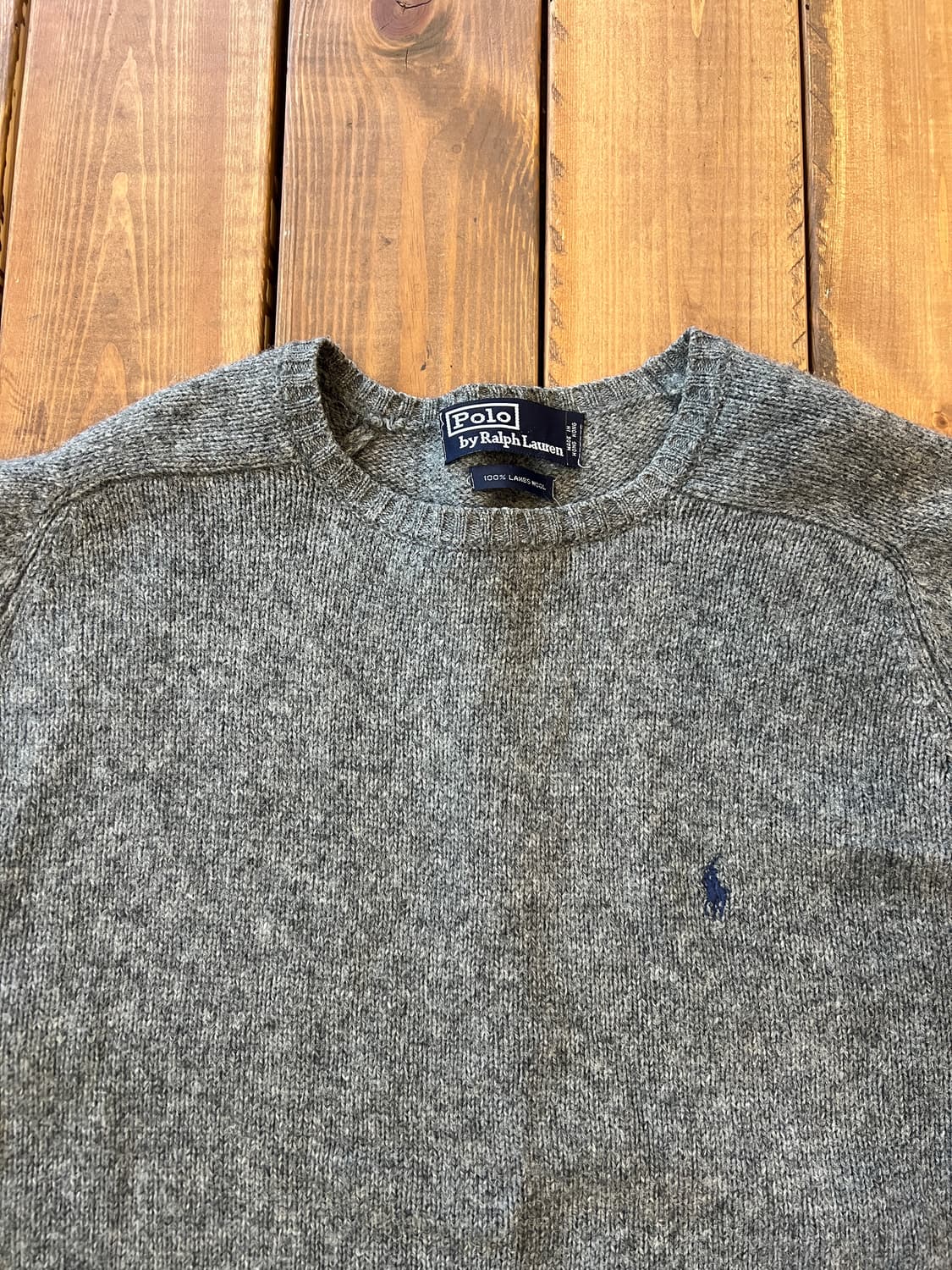 폴로 그레이 울 니트 상품이미지7