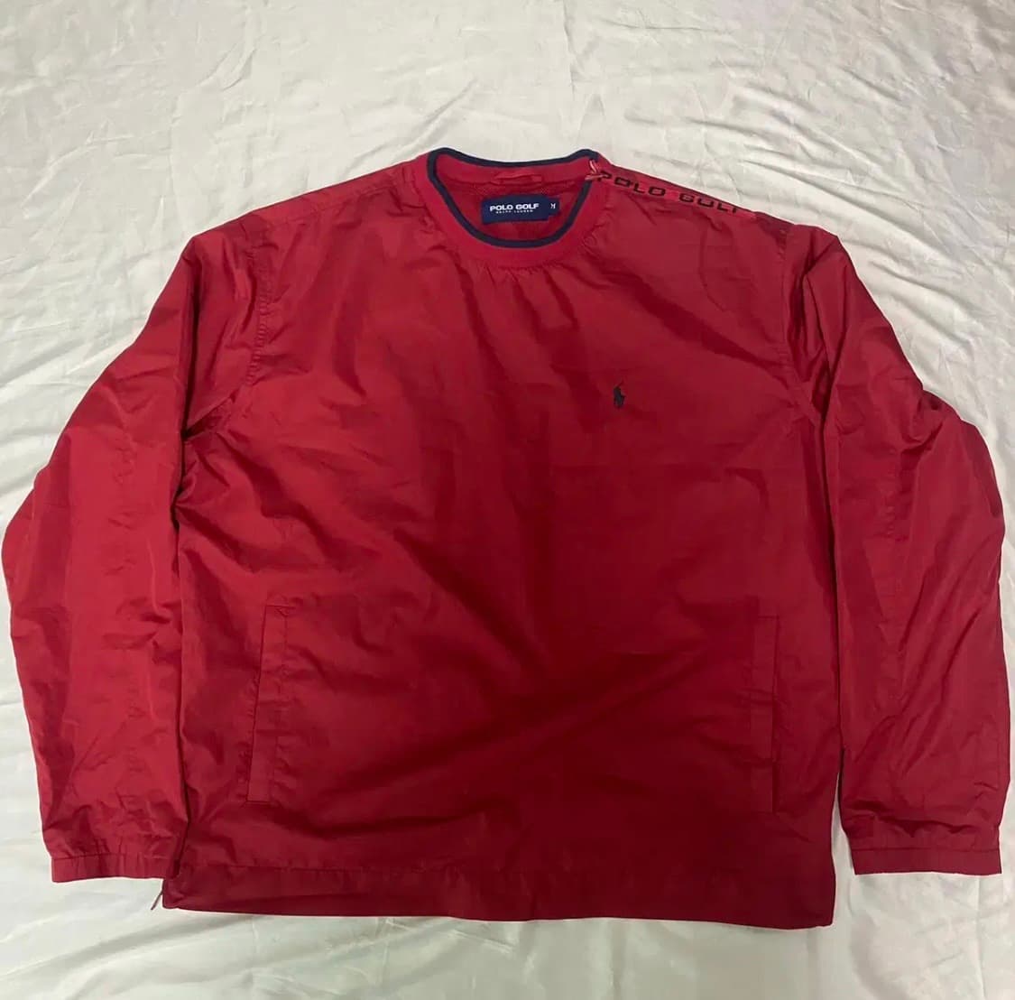 빈티지 폴로 레드 트임 웜업 맨투맨 상품이미지1
