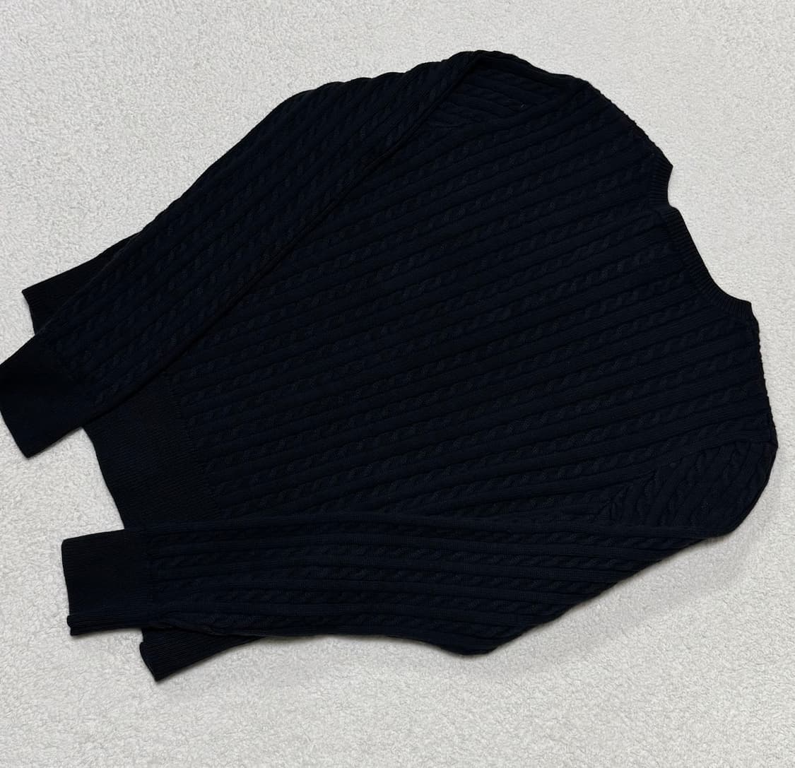 폴로 랄프로렌 걸즈 블랙 가디건 (qr) 상품이미지7