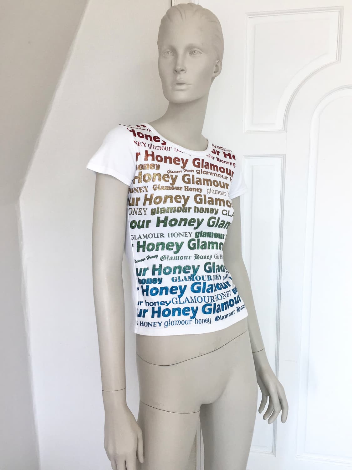 Glitter Rainbow Lettering Top 상품이미지2