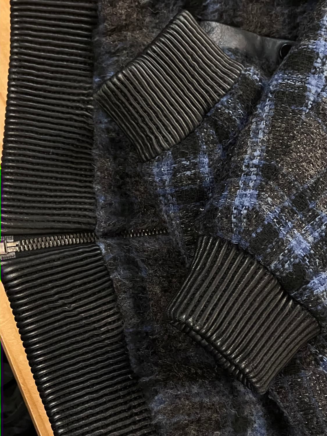 시스템 봄버 울 자켓 네이비 95 #csz3702 상품이미지7