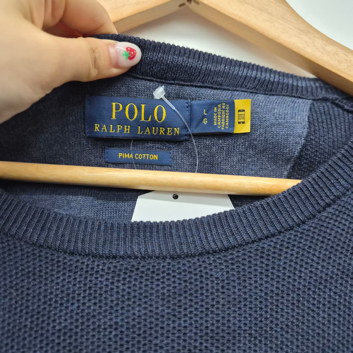 폴로 랄프로렌 네이비 니트 스웨터 남성 L 상품이미지3