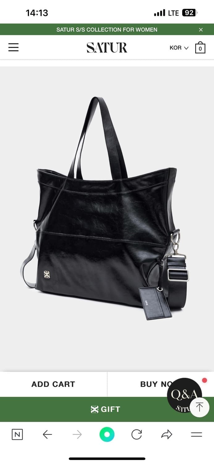 세터 세터 누오로 글로시 3way 크로스백 토트백 빅 쇼퍼백 상품이미지1