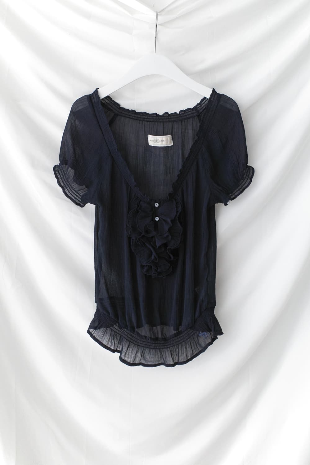 abercrombie) frill half blouse  상품이미지1