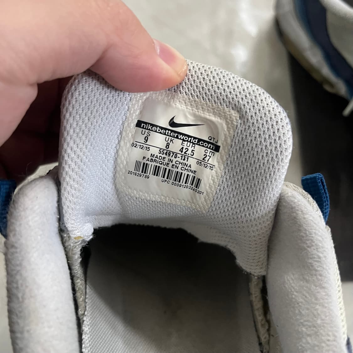 [270] 나이키 에어맥스95 OG 흰파남 상품이미지6