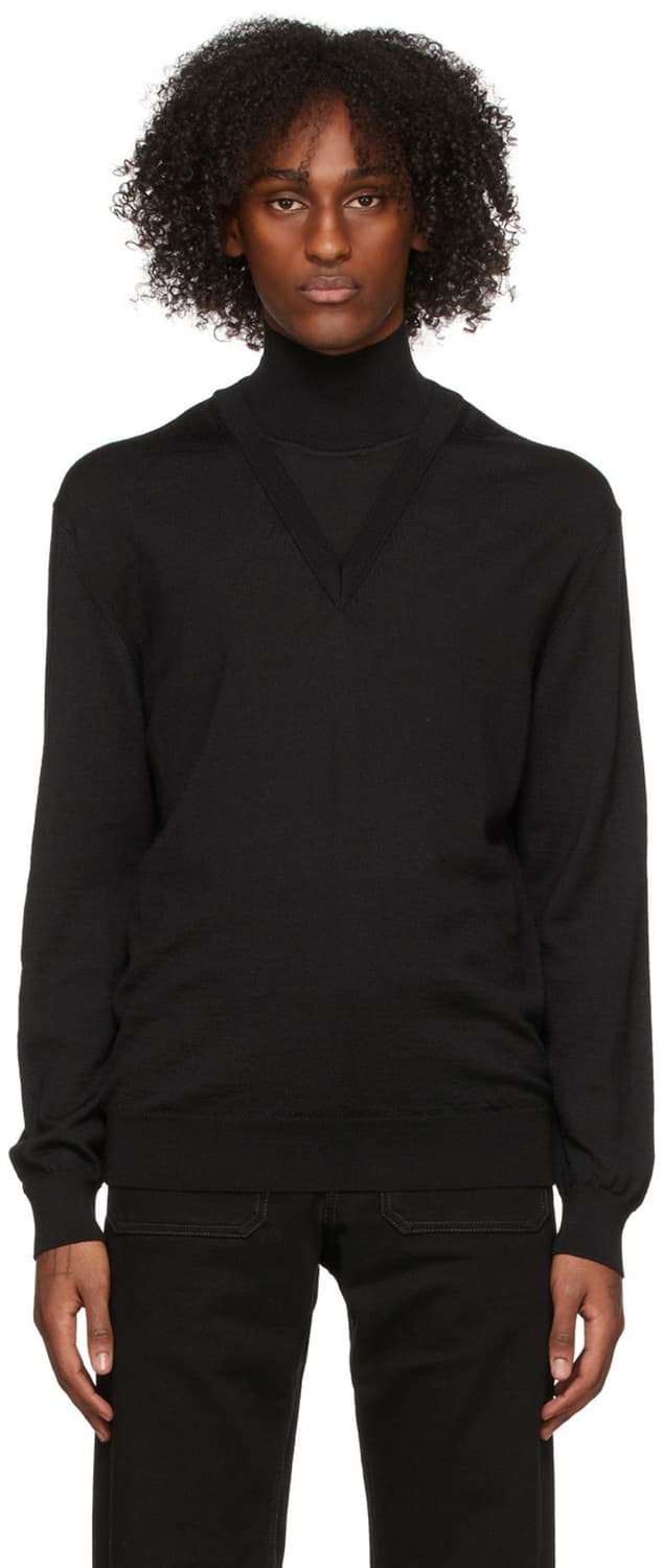 LEMAIRE 르메르 더블 레이어드 터틀넥 울 니트 L 상품이미지1