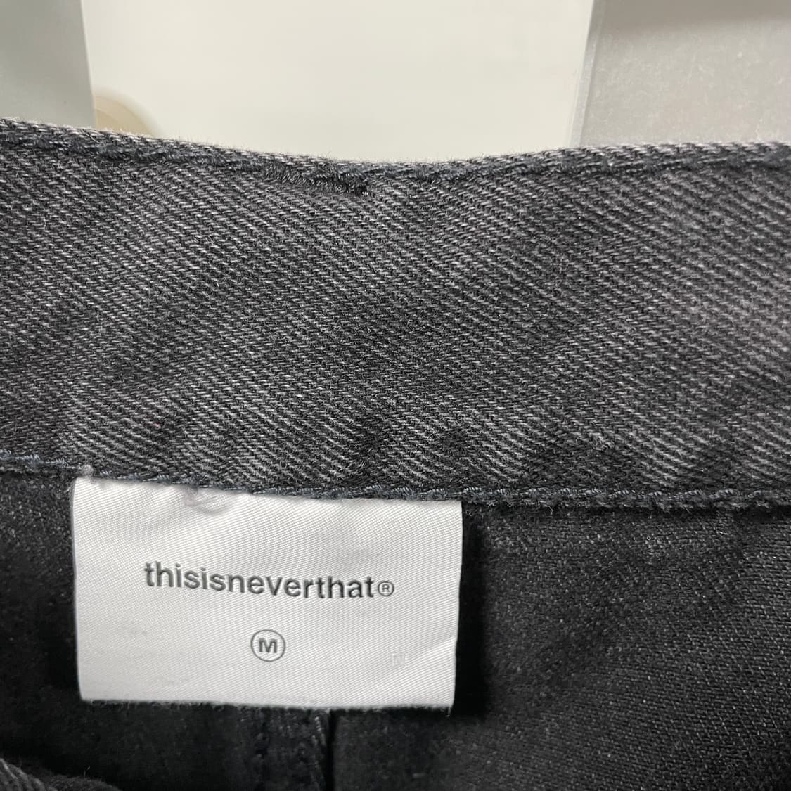 디스이즈네버댓 거미줄 자수 데님 팬츠 M 상품이미지7