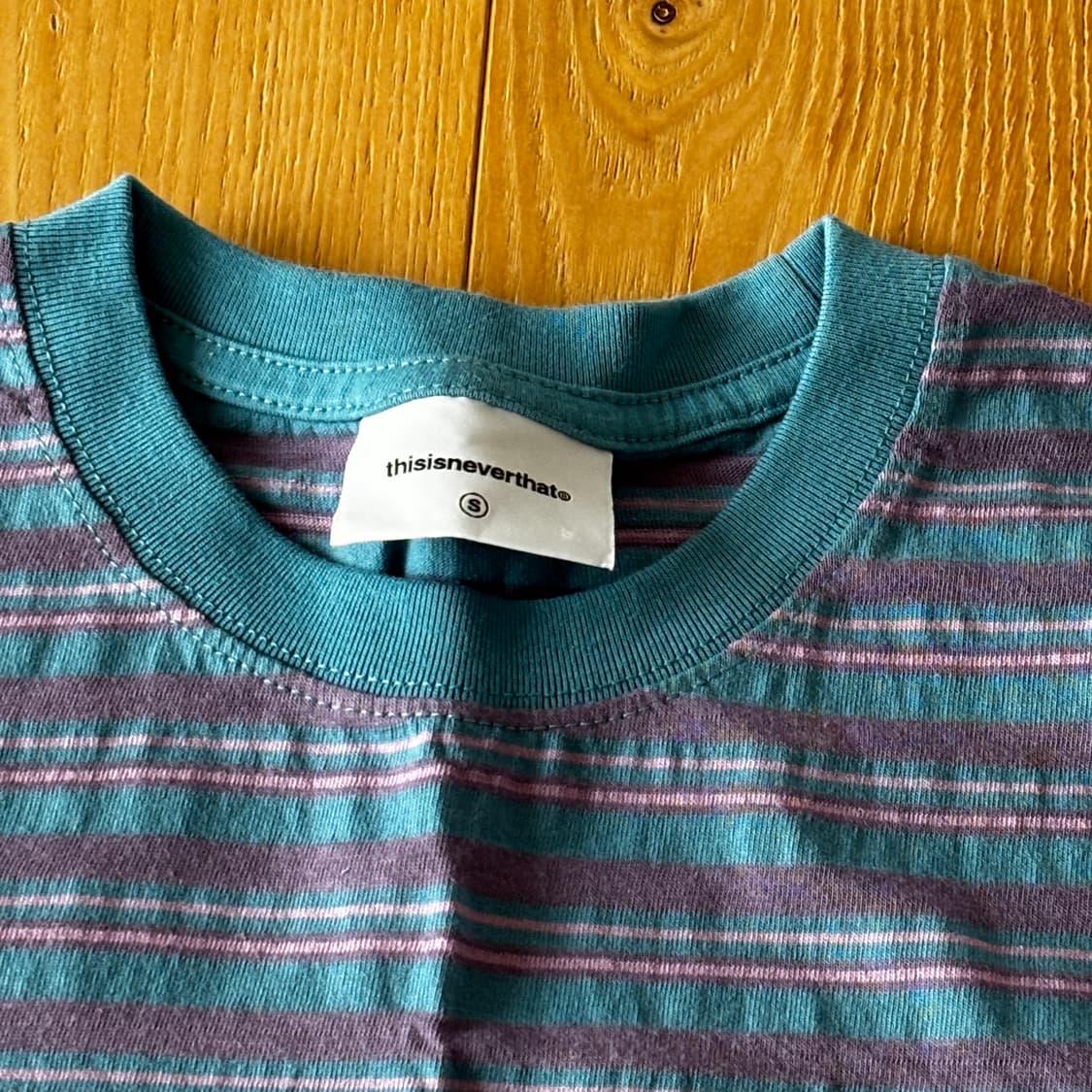 디스이즈네버뎃 Striped W Tee Light Blue 상품이미지3