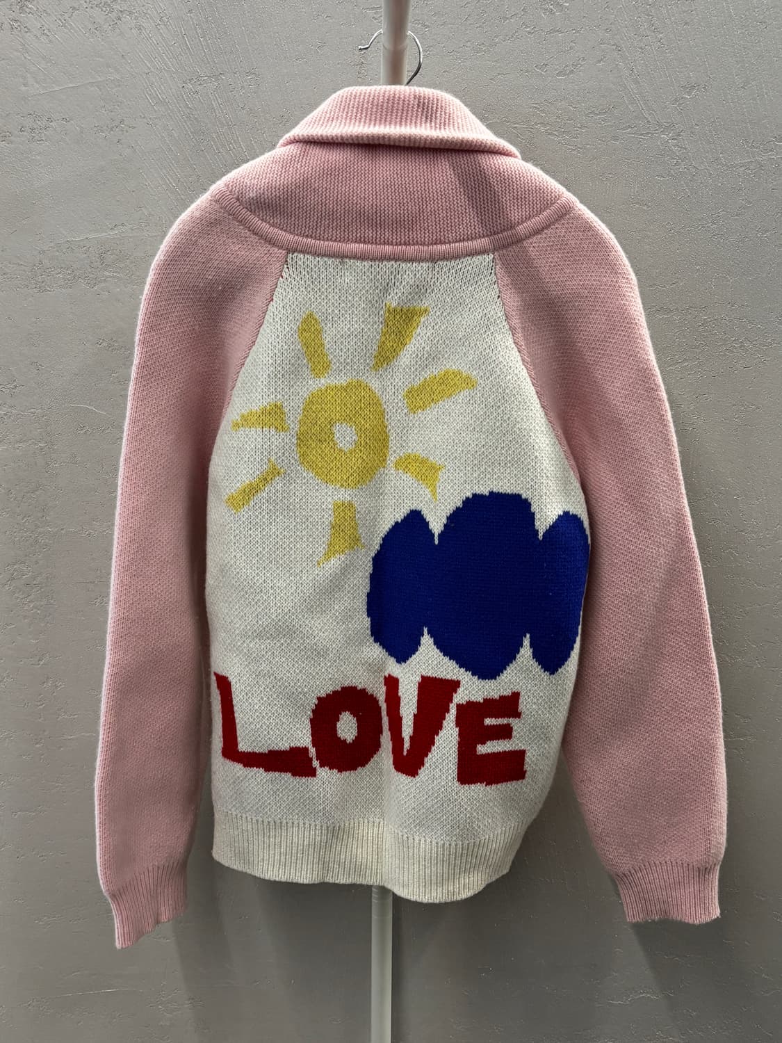 The museum visitor  니트 집업 가디건 핑크 상품이미지5