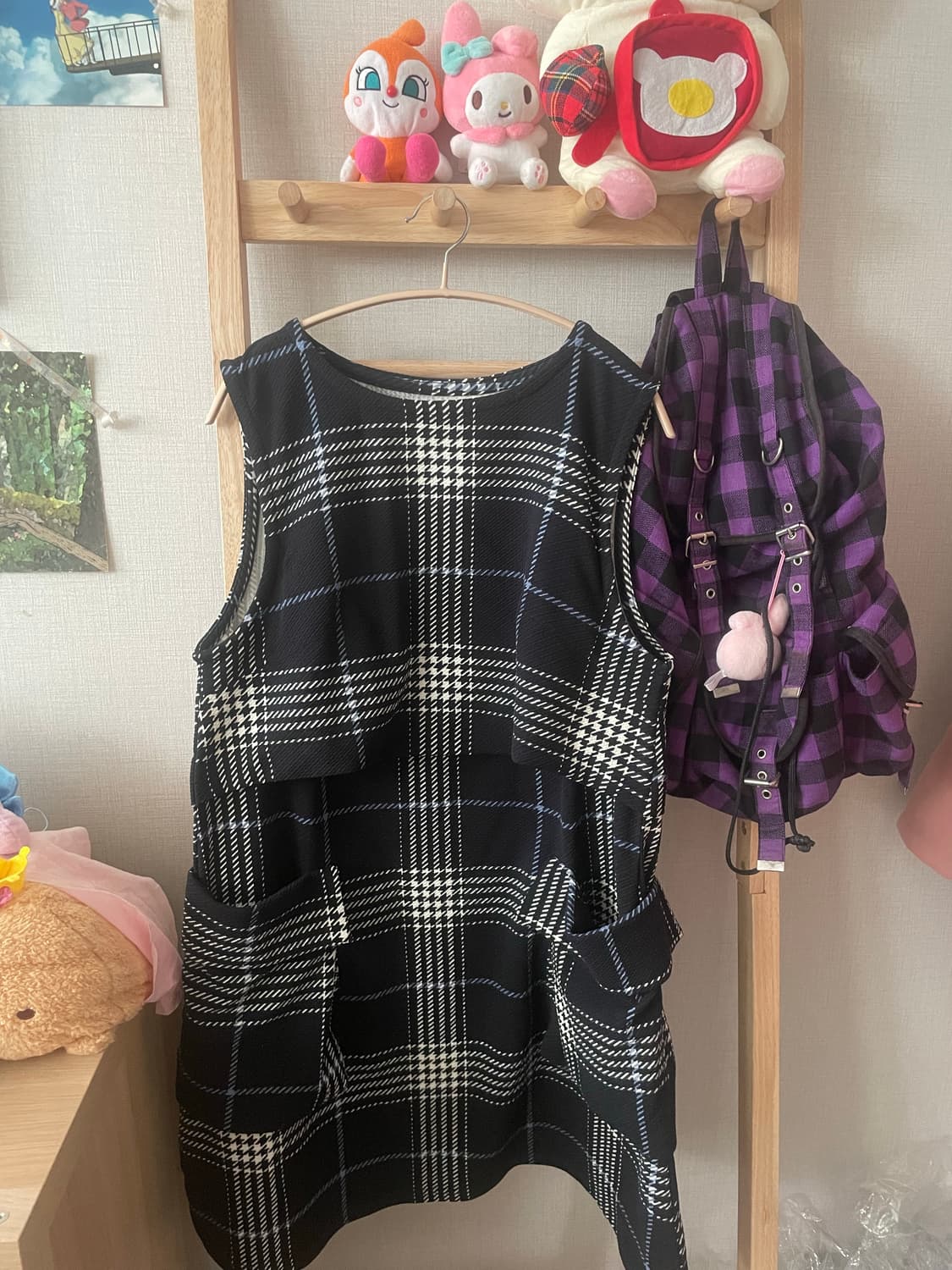 모리걸 빈티지 노르딕 니트 원피스 set❄️🖤 상품이미지4