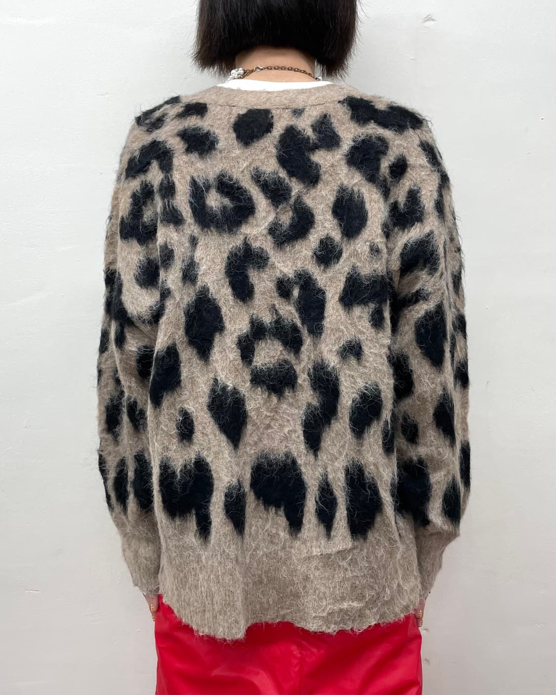 Leopard Loose Fur Cardigan 상품이미지2