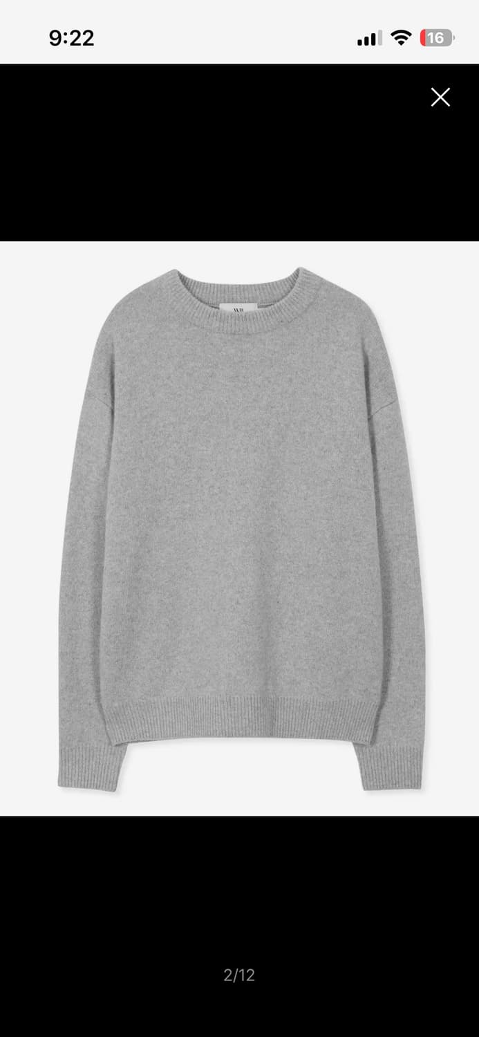 웨스트 그랜드 블러바스 세미오버 울 블렌디드 니트 상품이미지1