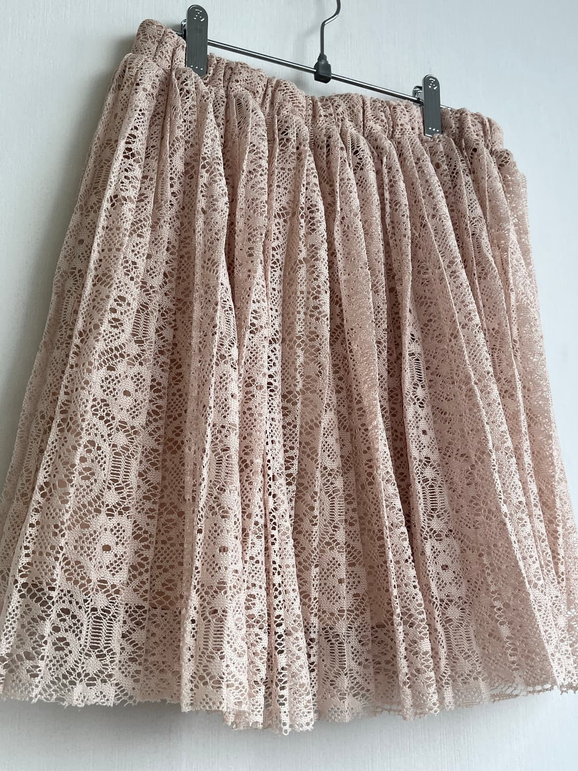 Vintage Blush Crochet Lace Skirt 상품이미지2