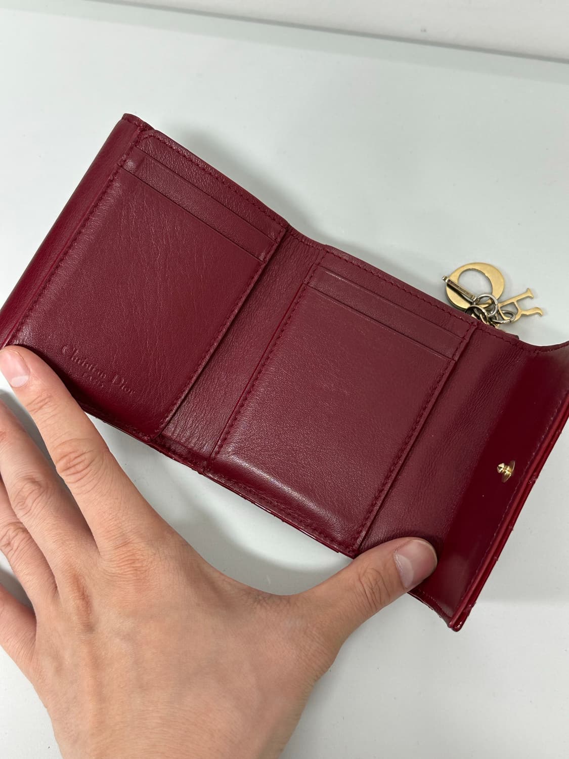 레이디 디올 로투스 지갑 페이던트 까나쥬 상품이미지7