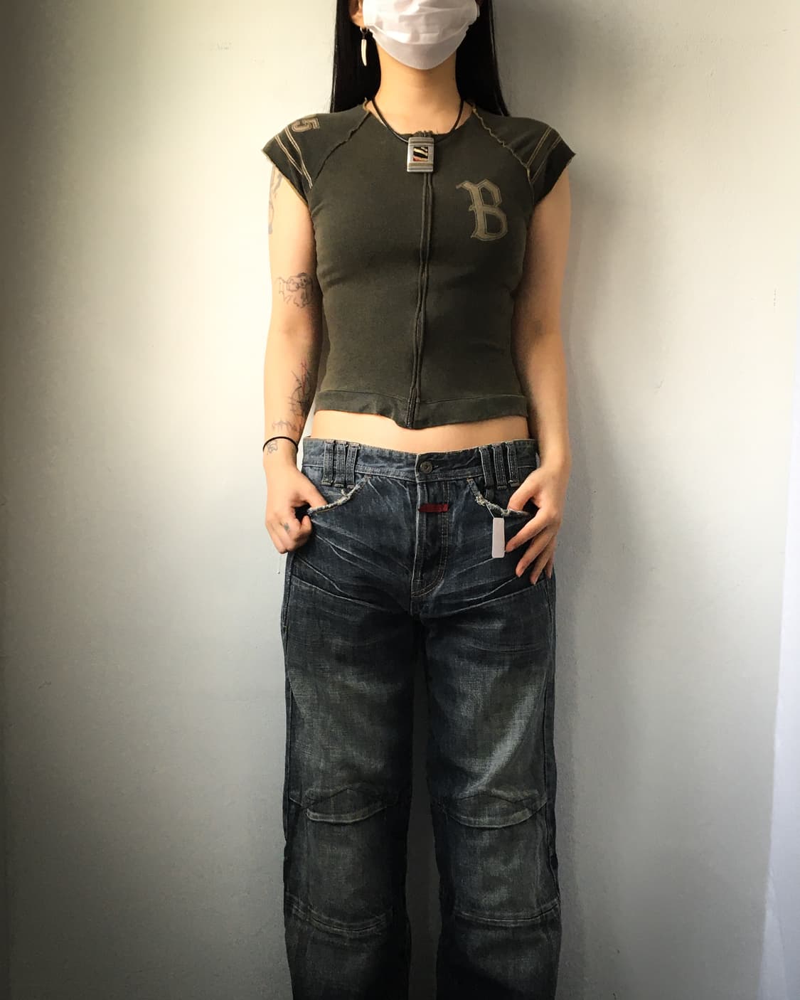 Slim fit zip up top 상품이미지5