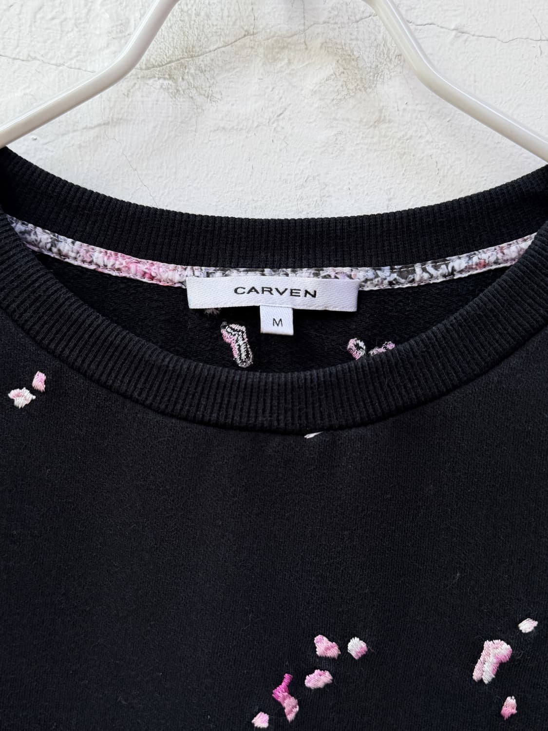 Carven 카르벤 벚꽃 자수 스웨트 셔츠 M 상품이미지2