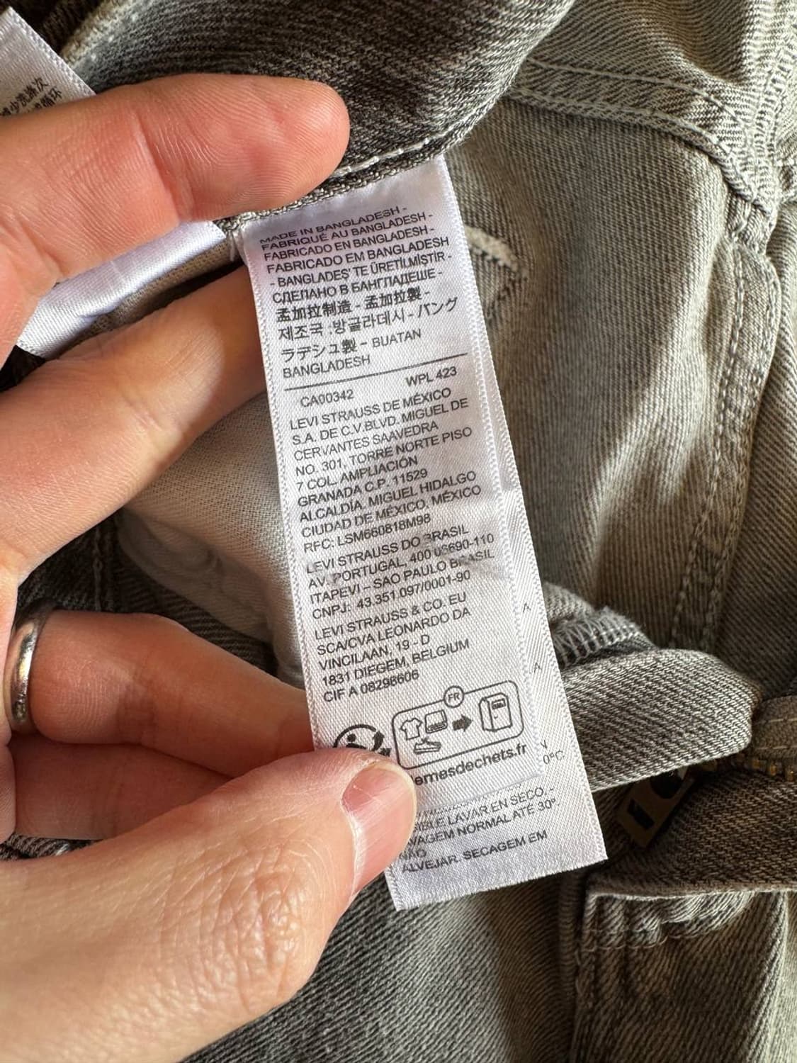 리바이스 실버탭 그레이진 (34) 상품이미지5