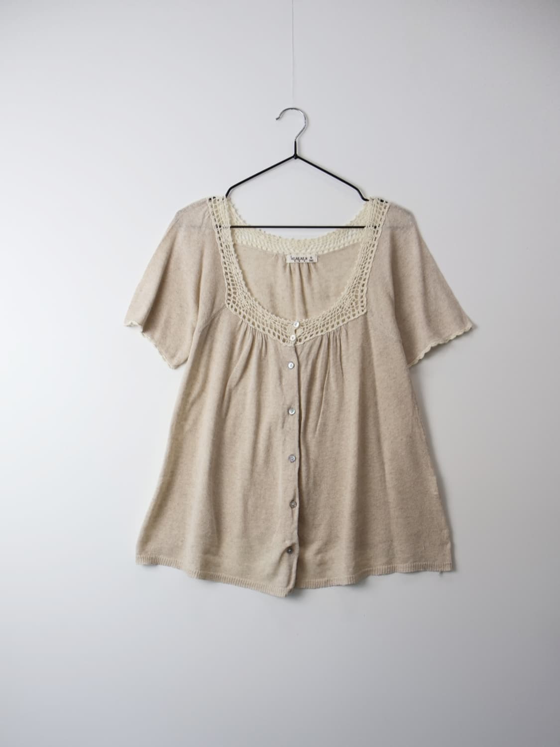 Jpn Mori Girl Oatmeal Beige Blouse 상품이미지4