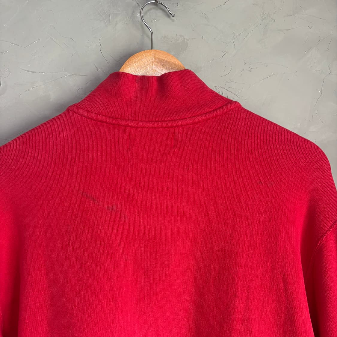 폴로 랄프로렌 빅포니 반집업 레드 빨강 상품이미지4