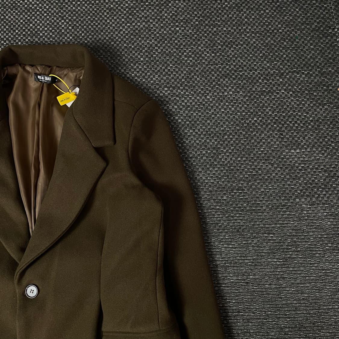 (새상품) 브라운 코코아 더블버튼 롱코트 L 상품이미지3