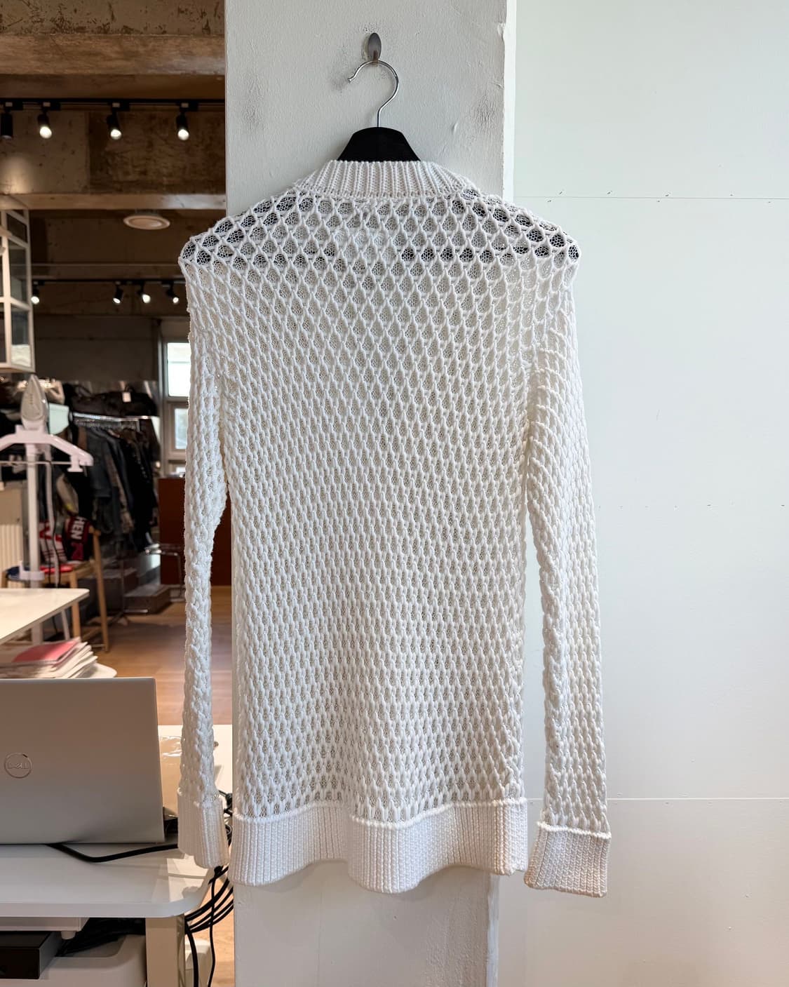 mm6 화이트 네트 코튼 가디건 상품이미지7