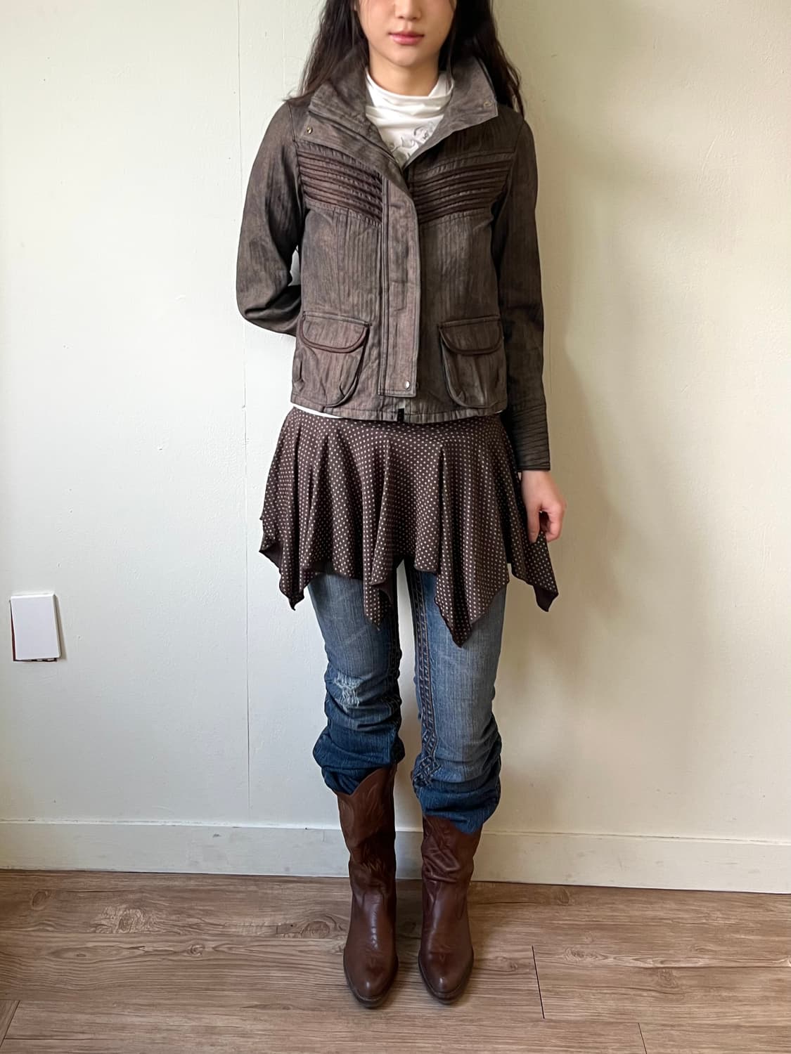 neuf cent neuf 바이커 자켓 상품이미지7