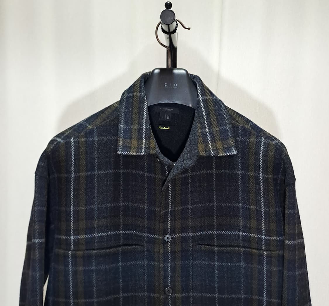 (새상품급) 질스튜어트뉴욕 19FW 울캐시미어 아우터 셔츠 100 B50 상품이미지2