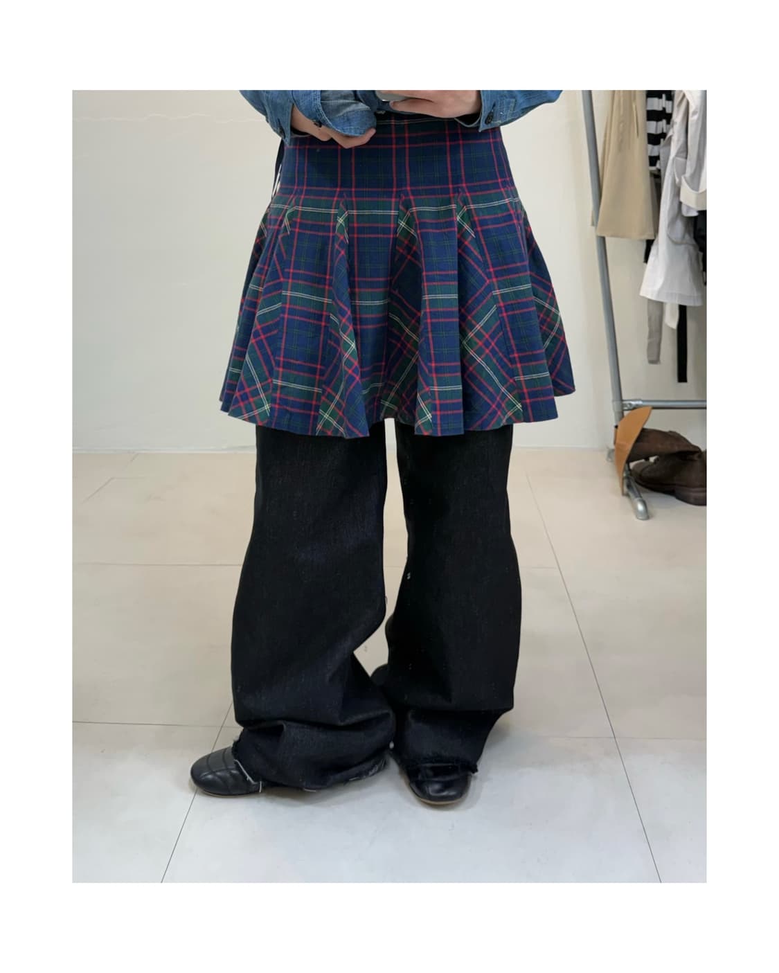 빈티지 미디 스커트 상품이미지1