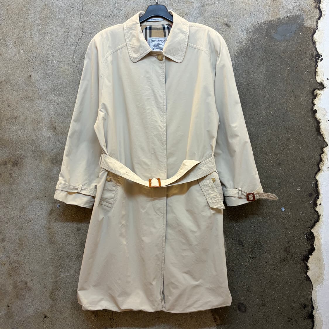 90s 미국 빈티지 버버리 봄 트렌치 코트 상품이미지1