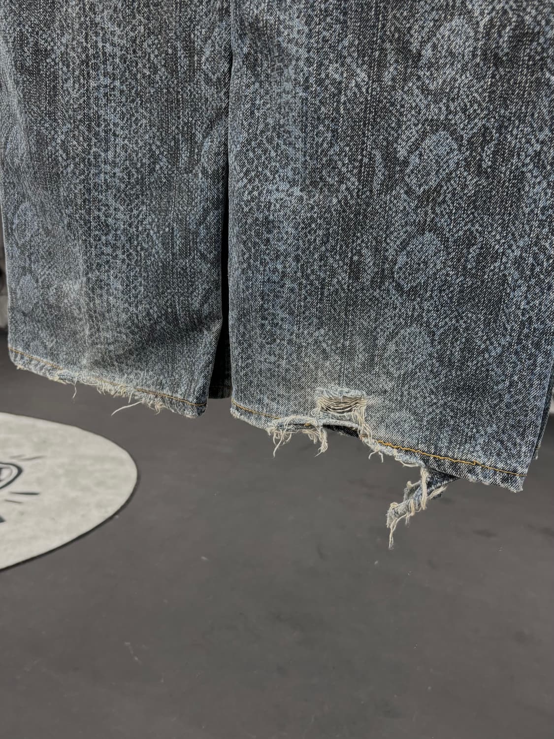 카라쿠리 타마시 뱀피 오리엔탈 데님팬츠 상품이미지7