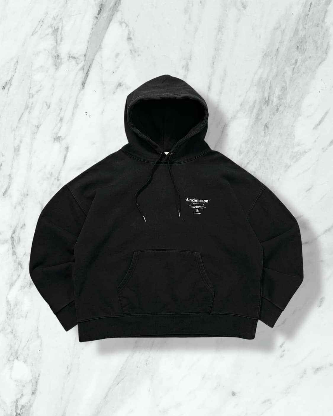 엔더슨벨 빅로고 오버핏 후드티  상품이미지1