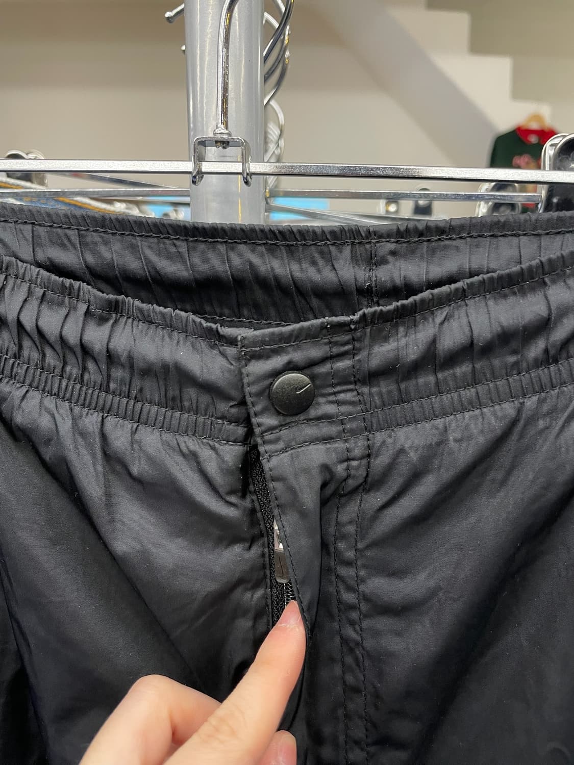 NIKE 나이키 스우시 블랙 우븐 팬츠 상품이미지6