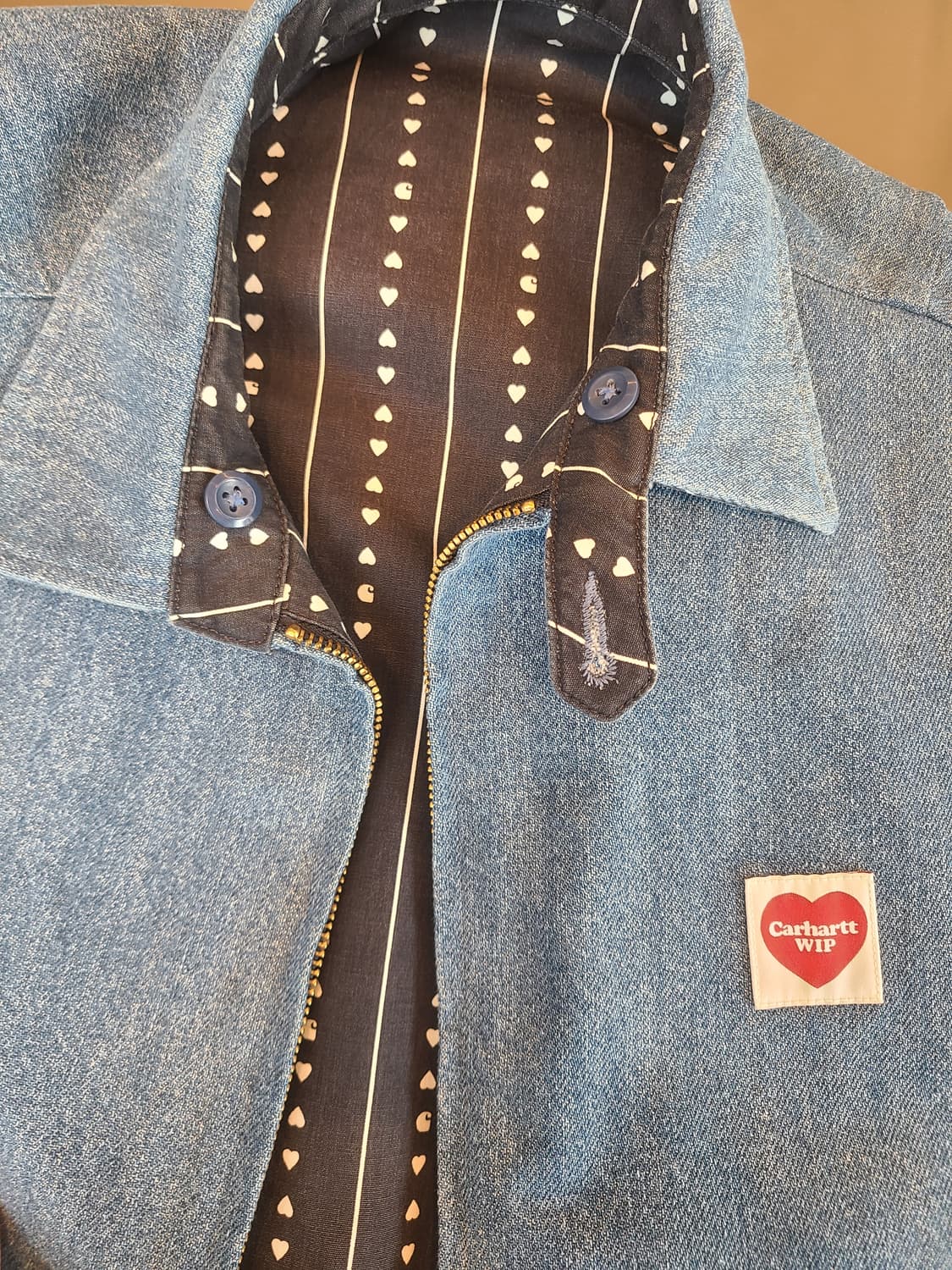 칼하트wip 허드슨 리버시블청자켓 M 상품이미지4