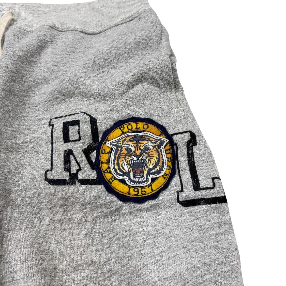 폴로 랄프로렌 QR 타이거 호랑이 스웻 기모팬츠 그레이 XL 상품이미지2