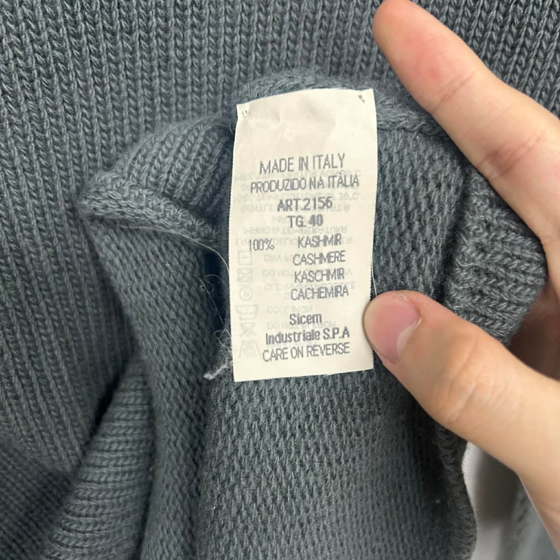 [40] 엠포리오 아르마니 캐시미어 100 이태리 니트 상품이미지7