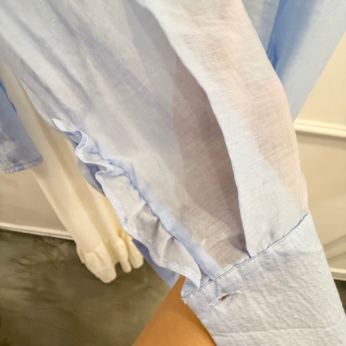 ZARA 자라 하늘색 셔츠 상품이미지4