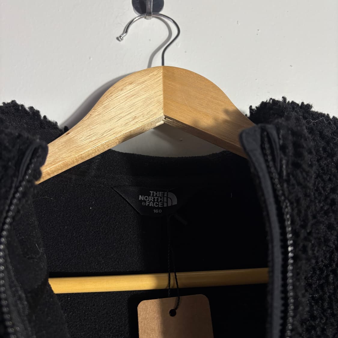 노스페이스 블랙 보아 플리스 후드 집업 (무료배송) 상품이미지4