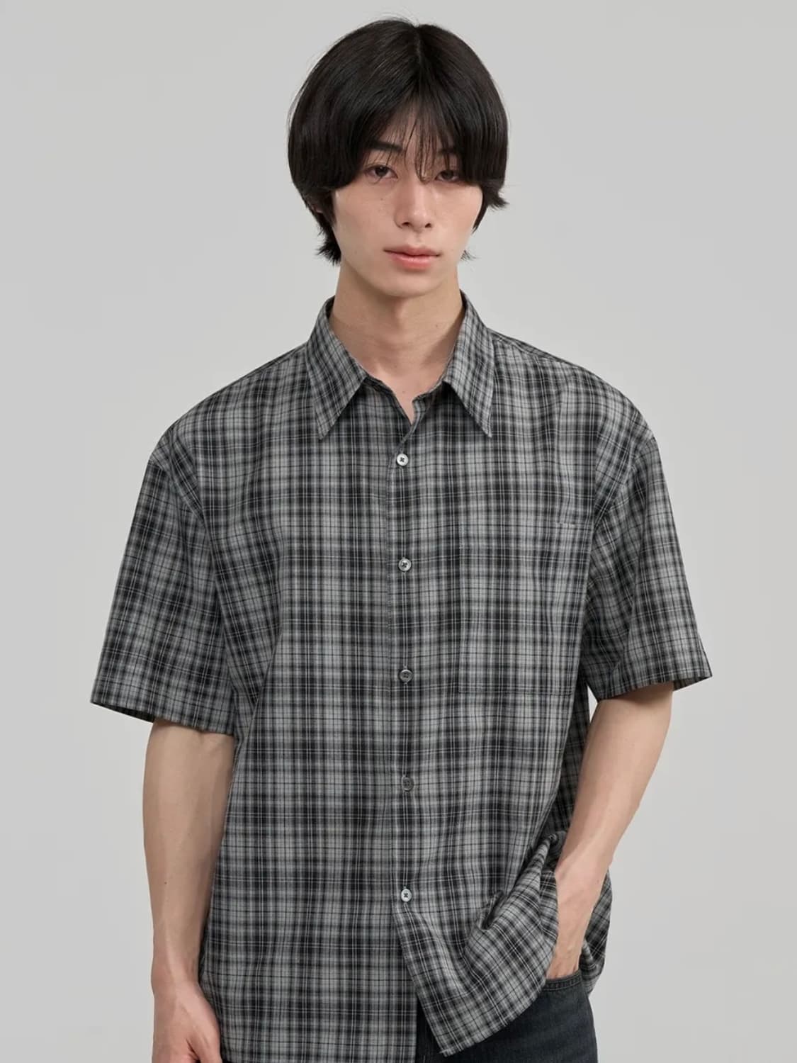 주앙옴므 루즈드 반팔 셔츠 상품이미지1